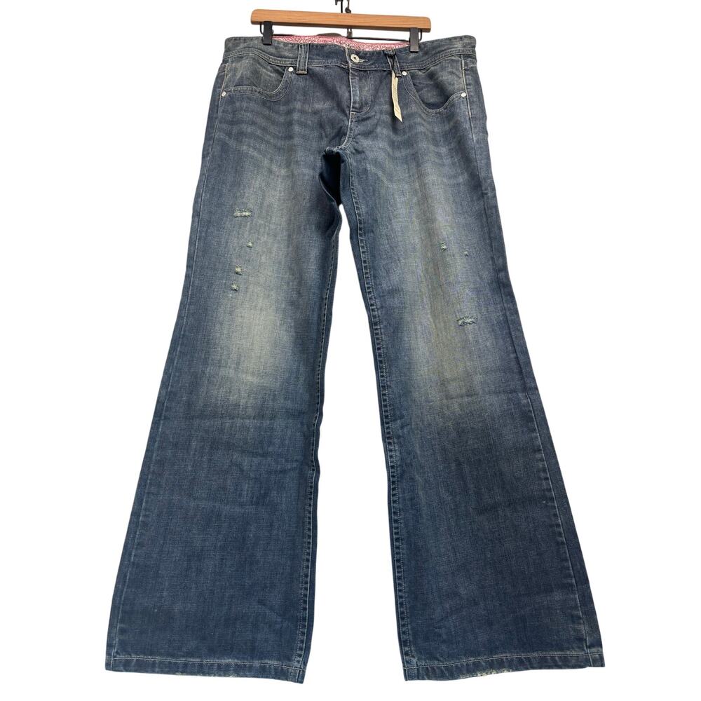 NWT London Jeans Flare Women Size 16 TALL L33 Western Country Rodeo Festival